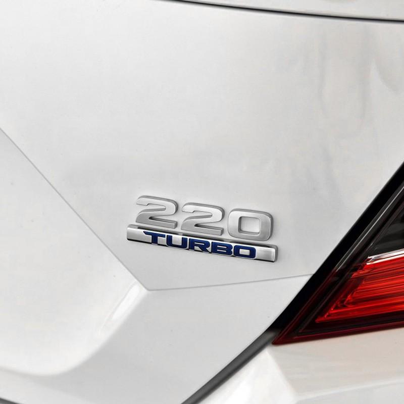 Car Modified Letters 2.4 210 220 370 GK5 VTEC I-VTEC Turbo VTI VTI-S AWD Modified Metal Body Stickers Car Trunk Badge Stickers