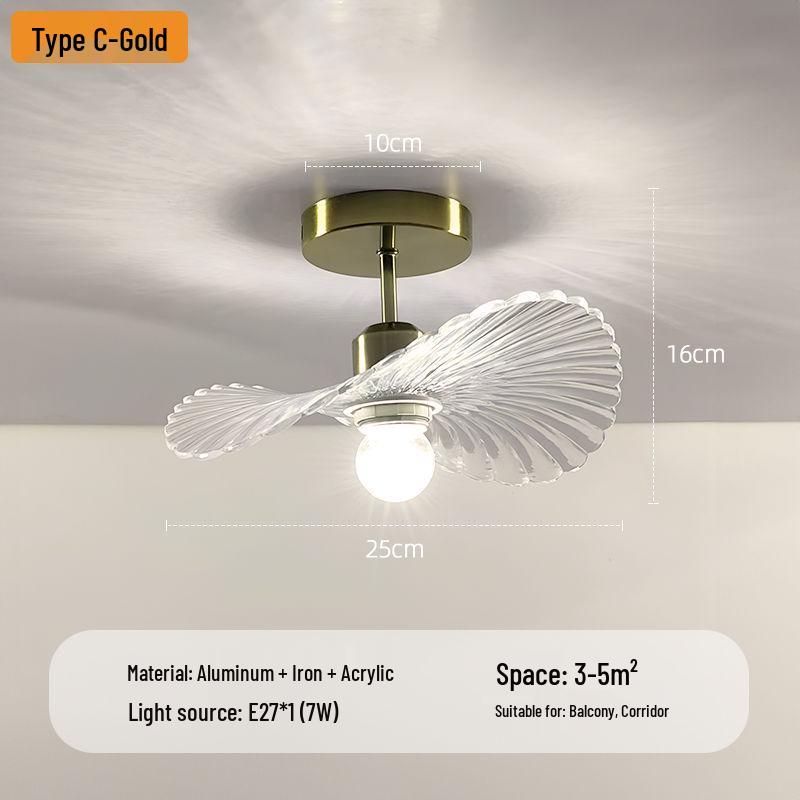 Nowoczesna Minimalistyczna Lampa Sufitowa w Kształcie Kwiatu do Korytarza, Klatki Schodowej, Balkonu lub Foyer