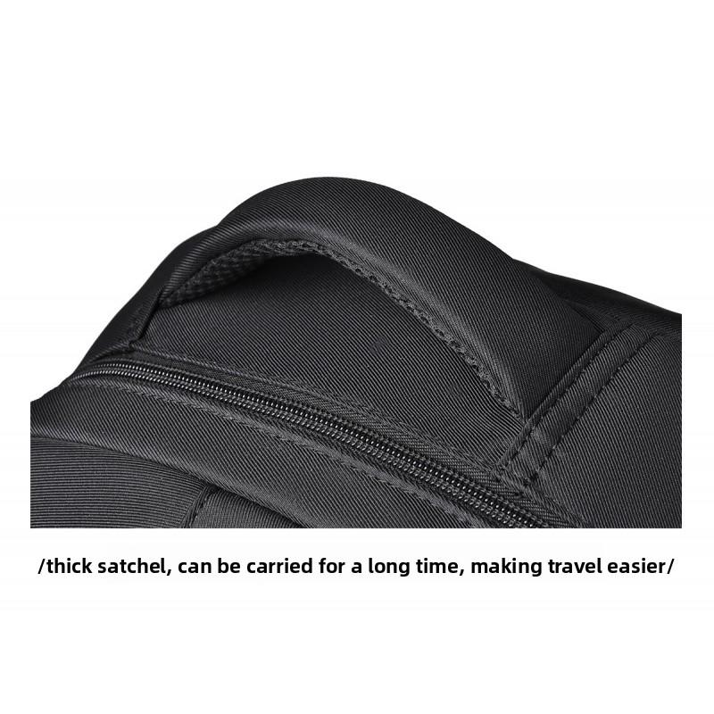 Versatile Solid Color New Style Unisex Daily Campus Large Capacity Travel Backpack Water-Resistant Fashionable Double Shoulder Bag