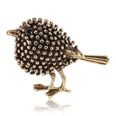 Hochwertige Vintage Sparrow Brosche Tier Anstecknadeln Vogel Broschen Designer für Frauen Kleider Anzug Kleidung Accessoires