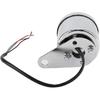 Universal Electronic Tachometer 2 in 1 Motorcycle LED Digital Voltmeter Tachometer Gauge Metal Odometer Speedometer Silver for Meauring Voltage of