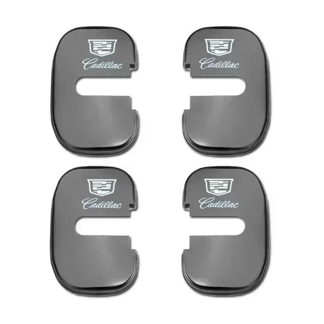 4pcs Car Door Lock Cover Protection Stickers for Cadillac CTS Escalade ATS Auto Interior Decal Replacement Logo Accessories