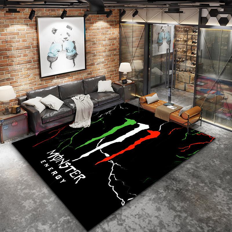 Monster Energy Carpet Rug for Living Room Bedroom Home Sofa Decoration,Kids play Nonslip Floor Mat
