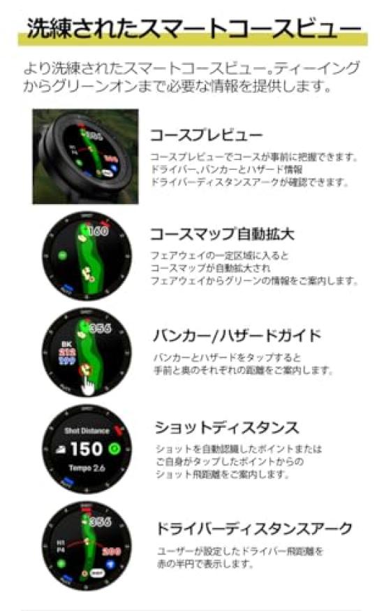 Voice Caddy T-Ultra Golf Navigation GPS Wristwatch Type Authentic Golf Watch White with Golf Tee 2-Piece Set