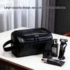 Men's Large Capacity Waterproof PU Toiletry and Travel Handbag