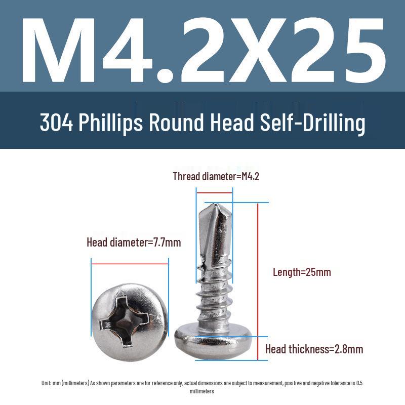 Yigu 304 Phillips Linsenkopf Selbstschneidende Schrauben M3.9/M4.2 auf Lager