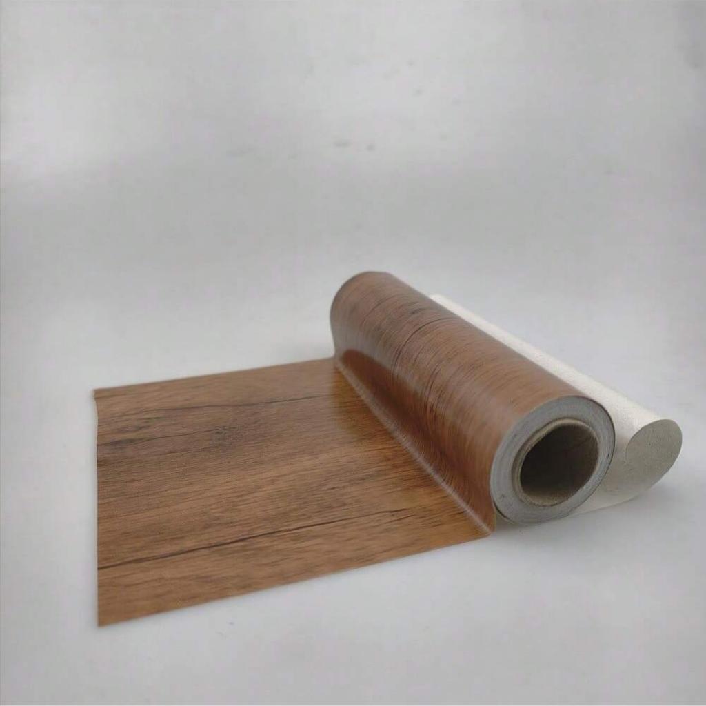 1PC 5mx10cm/20cm Imitation Wood Grain Door Frame Decoration Sticker,Bedroom and Living Room Wall Stickers,Floor Decoration Lines