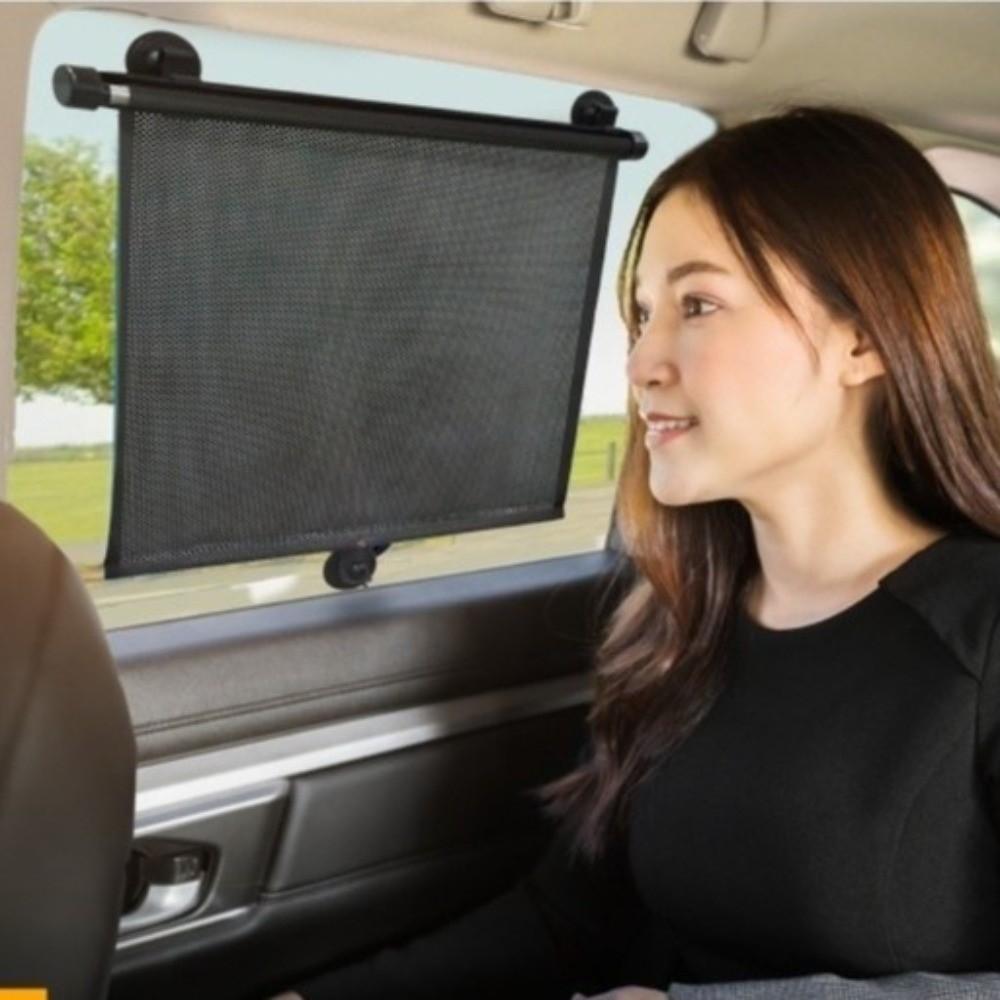 Universal UV Blocking Window Visor Glare Reduction Sturdy Retractable Sunshade  Side Window