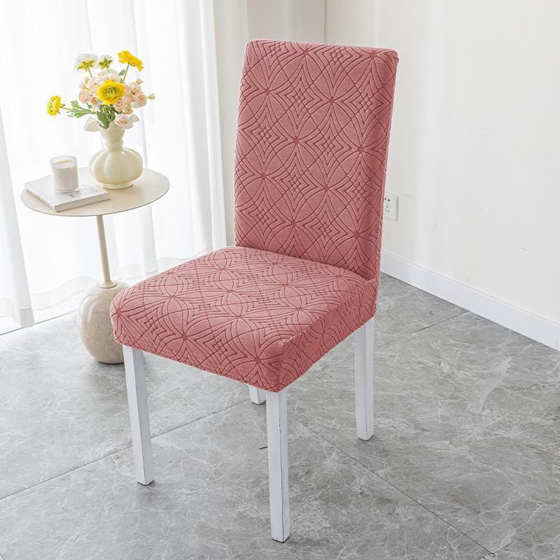 Straight Back Chair Cover Simple Thickened Universal Chair Set Dining Table Chair Cover Chair Cushion Set Hotel Solid Wood Stool Set