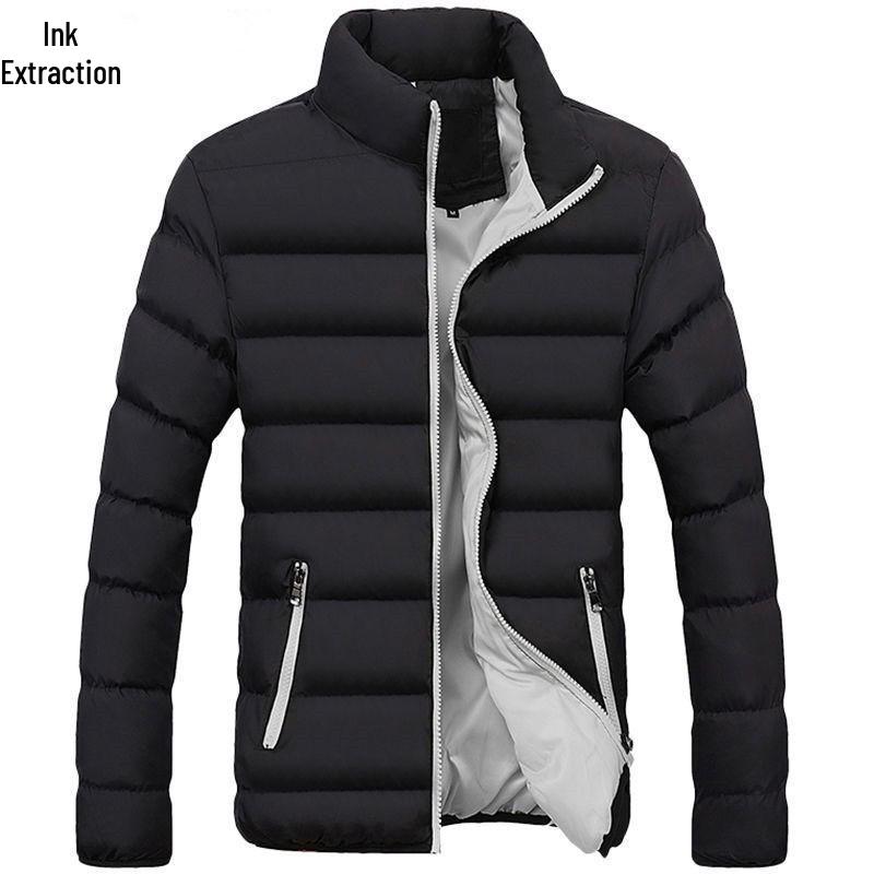 Men's Korean Style Short Velvet Winter Cotton Coat