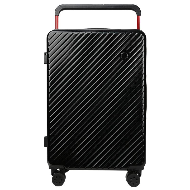 

Женский чемодан на широких колесах с защитой от падения 20 и 24 с универсальными колесами и замком 24 inch чёрный