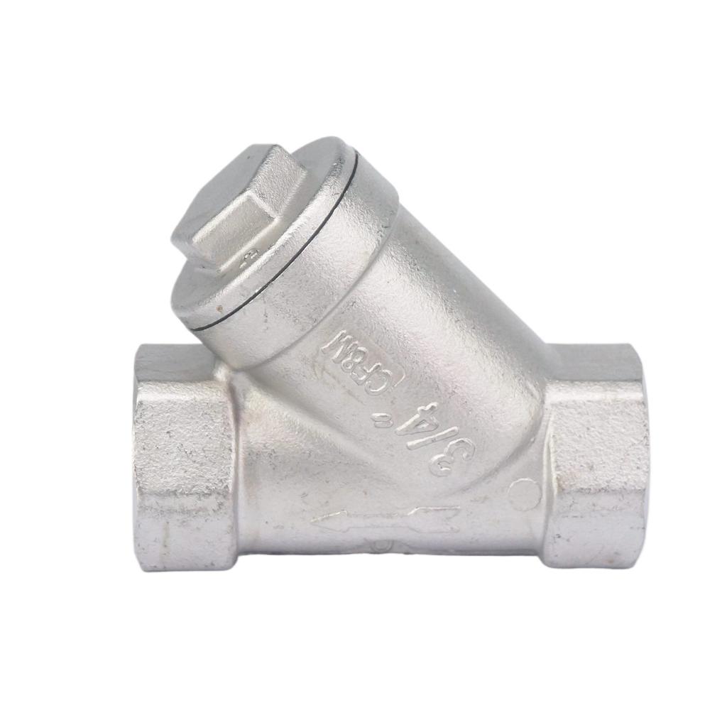 1/4" 3/8" 1/2" 3/4" 1" 1-1/4" 1-1/2" 2" BSP NPT Female 304 Stainless Steel Inline Y Filter Strainer 1.6 MPA -20 to 230 Degree C