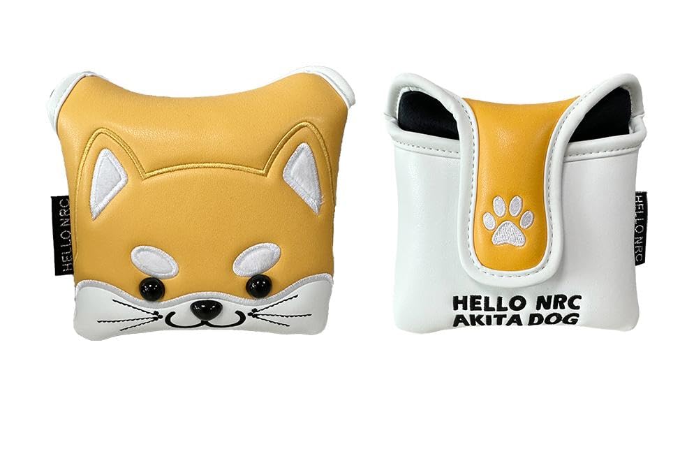 Kryt na putter Kryt hlavy golfové hole pro palice Kompatibilní s Odyssey 2 Ball TaylorMade Spider Putter Magnetický Pes Akita Pes Husky Kočka (Kočka)