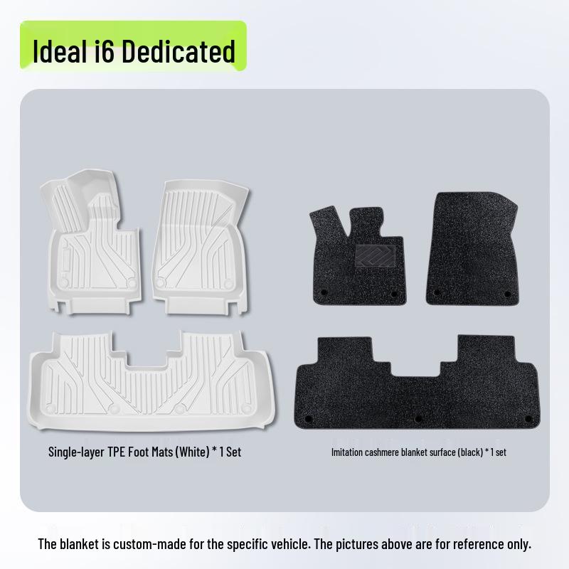 Ideal i6 Floor Mats: All-Weather TPE Trunk and Car-Specific Mats for 25 Models