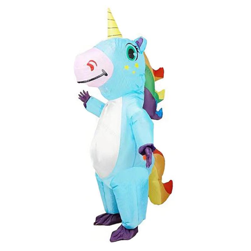 

Colorful Unicorn Pegasus Inflatable Halloween Costume for Festival and Masquerade Parties Adult Standard (160-195cm)