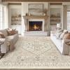 Vintage Classic Geometric Floral Carpet Non-slip Soft Mat Modern Minimalist Area Rug for Living Room Bedroom Home Decoration