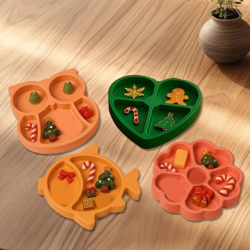 Multi Shape Silicon Craft Molds Owl Heart Flower Design For DIY Storage Container And Decoration