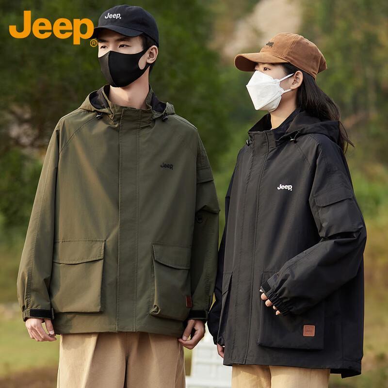 

JEEP Unisex Spring Autumn Casual Workwear Jacket 2XL
