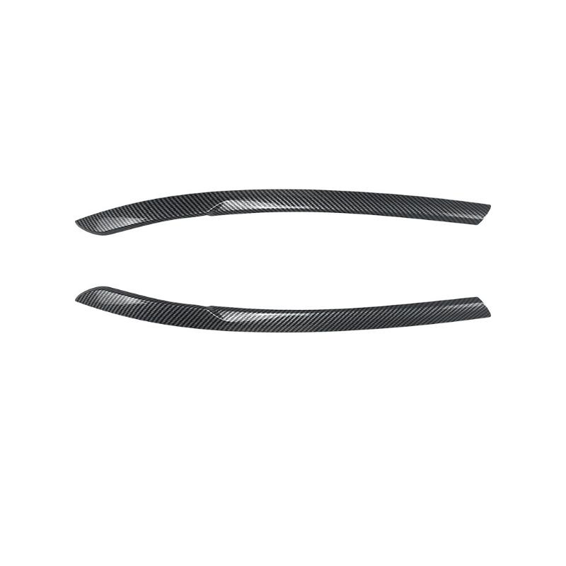 

2pcs Black Front Headlight Moulding Strips Cover Eyelids Trim For Volkswagen Tiguan MK2 2017 2018 2019 2020