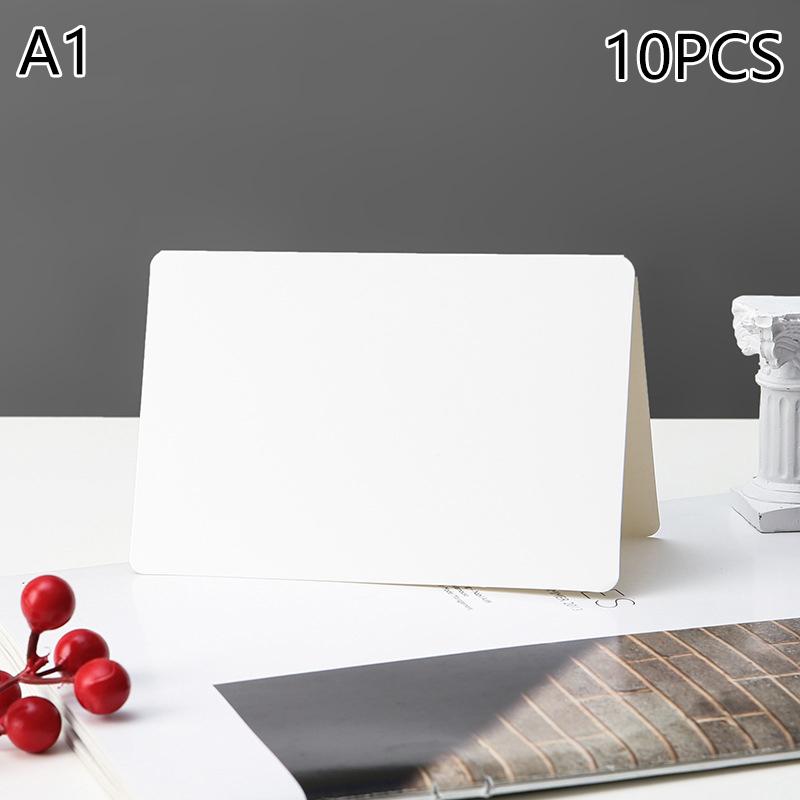 

10 шт. крафт-бумага пустые поздравительные открытки складные многоцелевые жесткие бумажные открытки свадебные праздничные конверты открытки пригласительные открытки