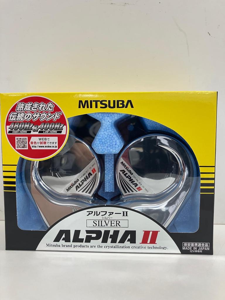 MITSUBA Alpha II Silver Horn [Mitsuba Sankowa] [Klaxon] [Model Number] MBW-2E17S