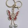 Butterfly Rhinestone Tassel Keychain: Elegant Pendant Gift for Women