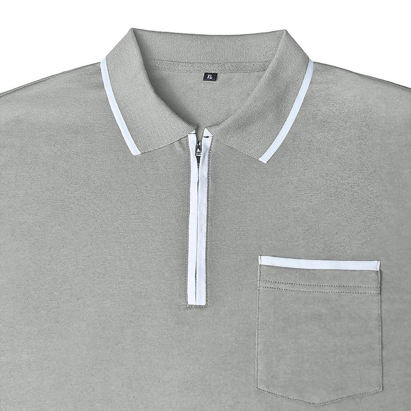 Men S Long Sleeve Polo Shirt Casual Regular Fit Top
