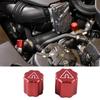 For Toyota Supra 19-24 Red Alloy Engine Part Cabin Fuel Line Cover Decorate Cap