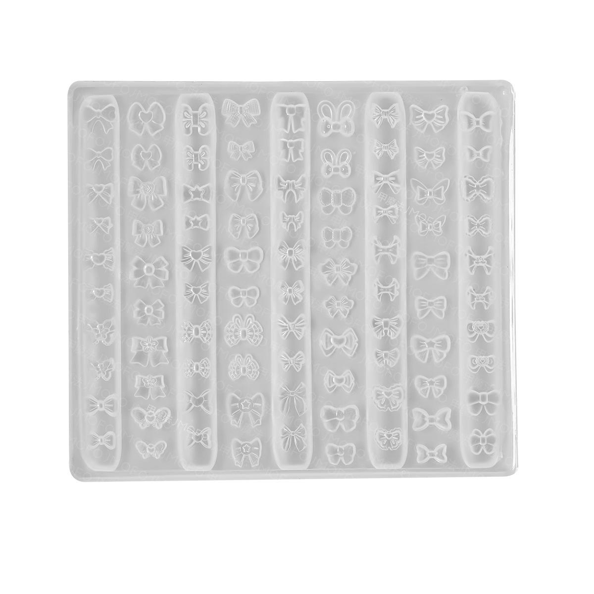 High-Quality 3D Bow Nail Art Silicone Mold for DIY Decorations