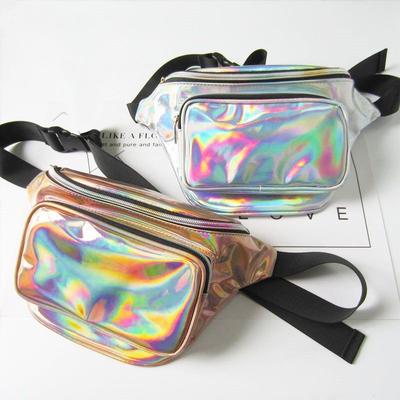 Fashion Laser Waist Bag, Street Trend, Personality, Colorful Sports, Single Shoulder Crossbody Bag, Sports Bag, Chest Bag
