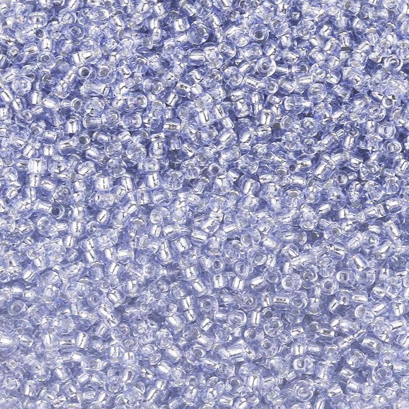 2mm Transparent Silver Core Glass Seed Beads for DIY Jewelry and Accessories