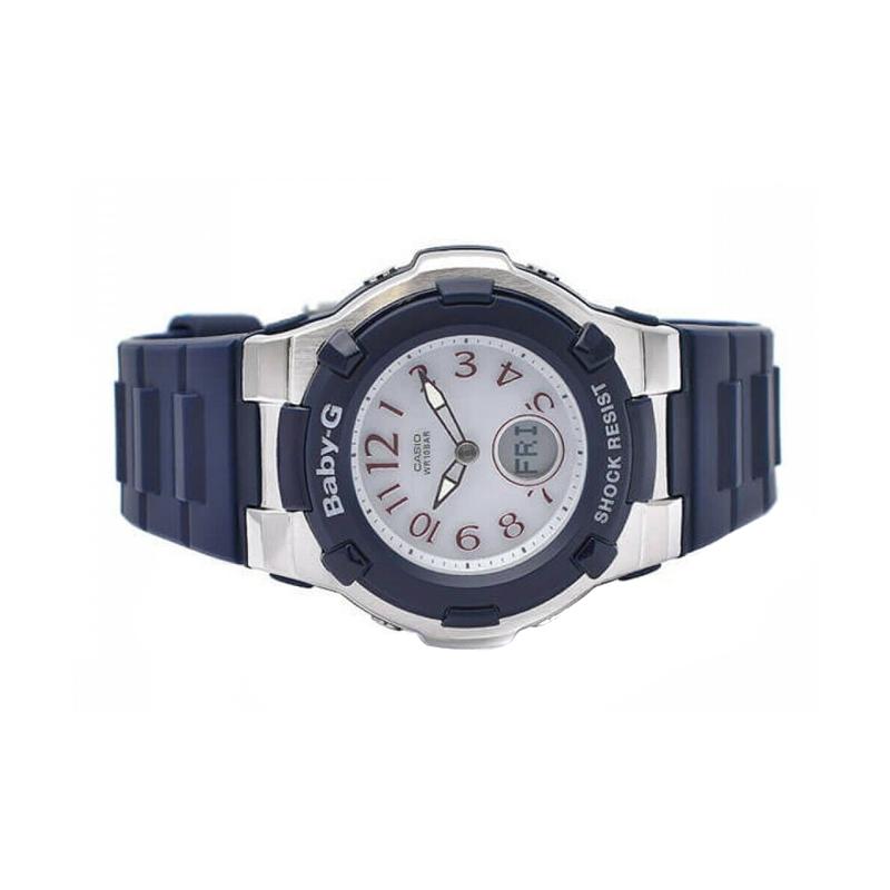 

CASIO BABY-G 100 meters waterproof Quartz resin strap unisex white dial BGA-1100-2BJF білий