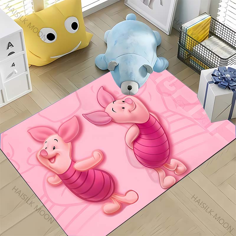 Winnie The Pooh Piglet Pattern Printed Carpet Bedroom Living Room Mat Home Large Area Decor Non-Slip Floor Pad Rug Fast Shipping