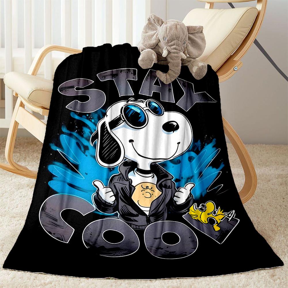 Snoopy Woodstock Friendship Blanket Durable Comfort Great for Bedding Bed Livingroom Four Seasons Universal Modern