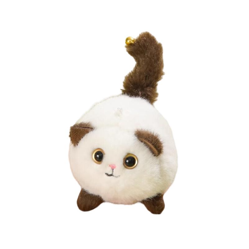 Tail-wagging Plush Cat Doll Customizable Design And Soft Fibre Filling