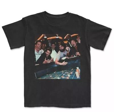 Vintage The Hangover Playing Poker Crewneck T-Shirt, Funny Movie Tee Unisex T-Shirt
