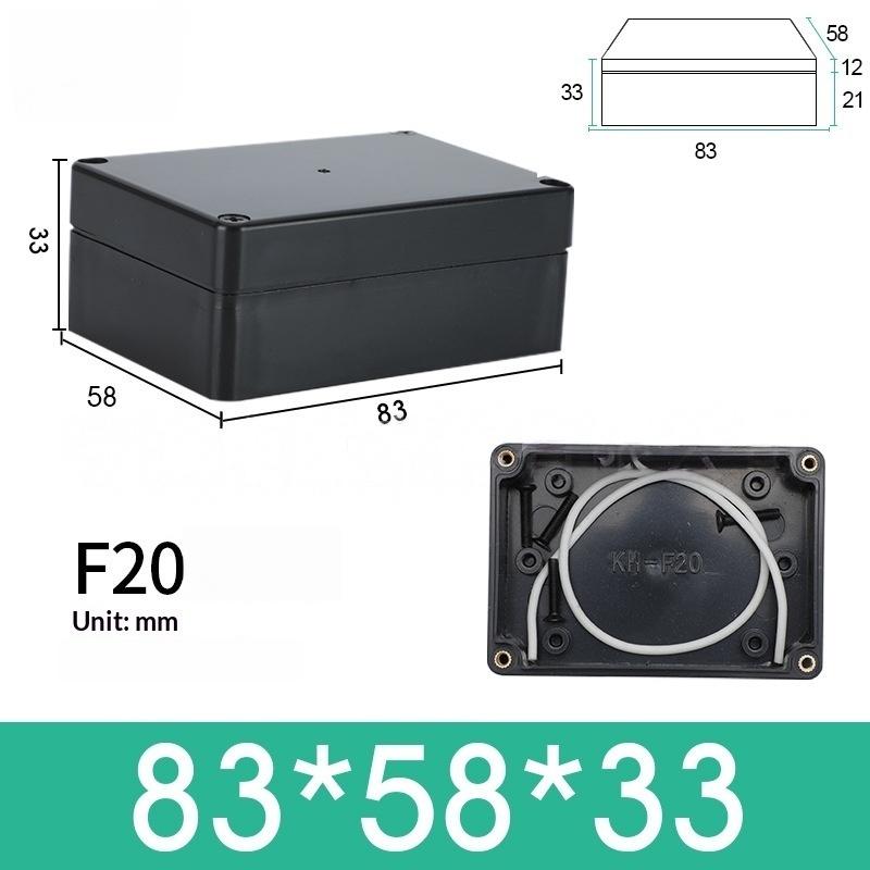 1/3 Stück Kunststoff Elektronik Projekt Instrumentengehäuse Ip65 Wasserdicht Schwarze Anschlussdose Outdoor Behälter Stromgehäuse Werkzeuge