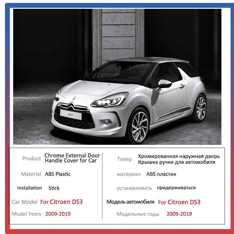 Luxurious New Chrome Side Door Handle Cover Trim for Citroen DS3 DS 3 2009~ Car Accessories Sticker Catch Auto Styling
