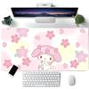 Cute Cartoon M-My Melody Mousepad Large Keyboard Desk Mat Gaming Mouse Pad LockEdge Non-slip Mat