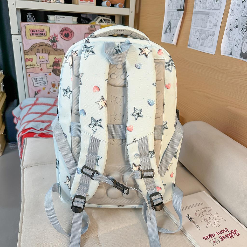 Schoolbag: New Japanese-style INS high-aesthetic backpack, lightweight large-capacity travel backpack, for elementary, middle, and high school