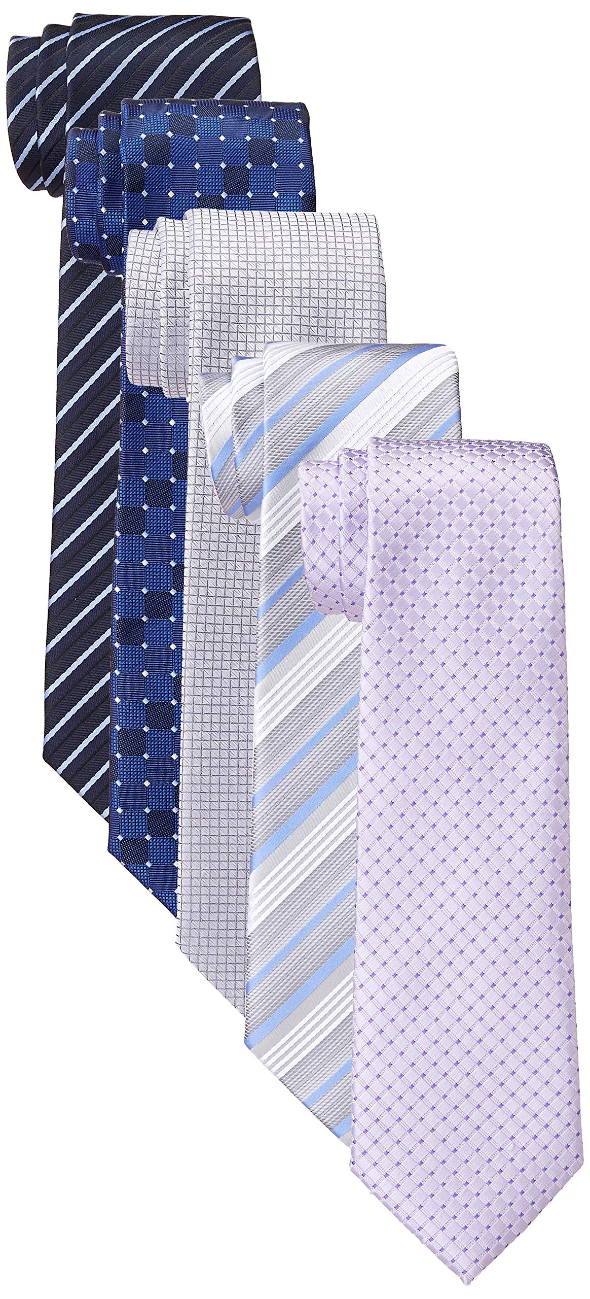

[Atelier Sanrokugo] Set of 5 Washable Neckties for Men nsb-07 Japan Blade Width: Approx. 7cm (FREE Size)