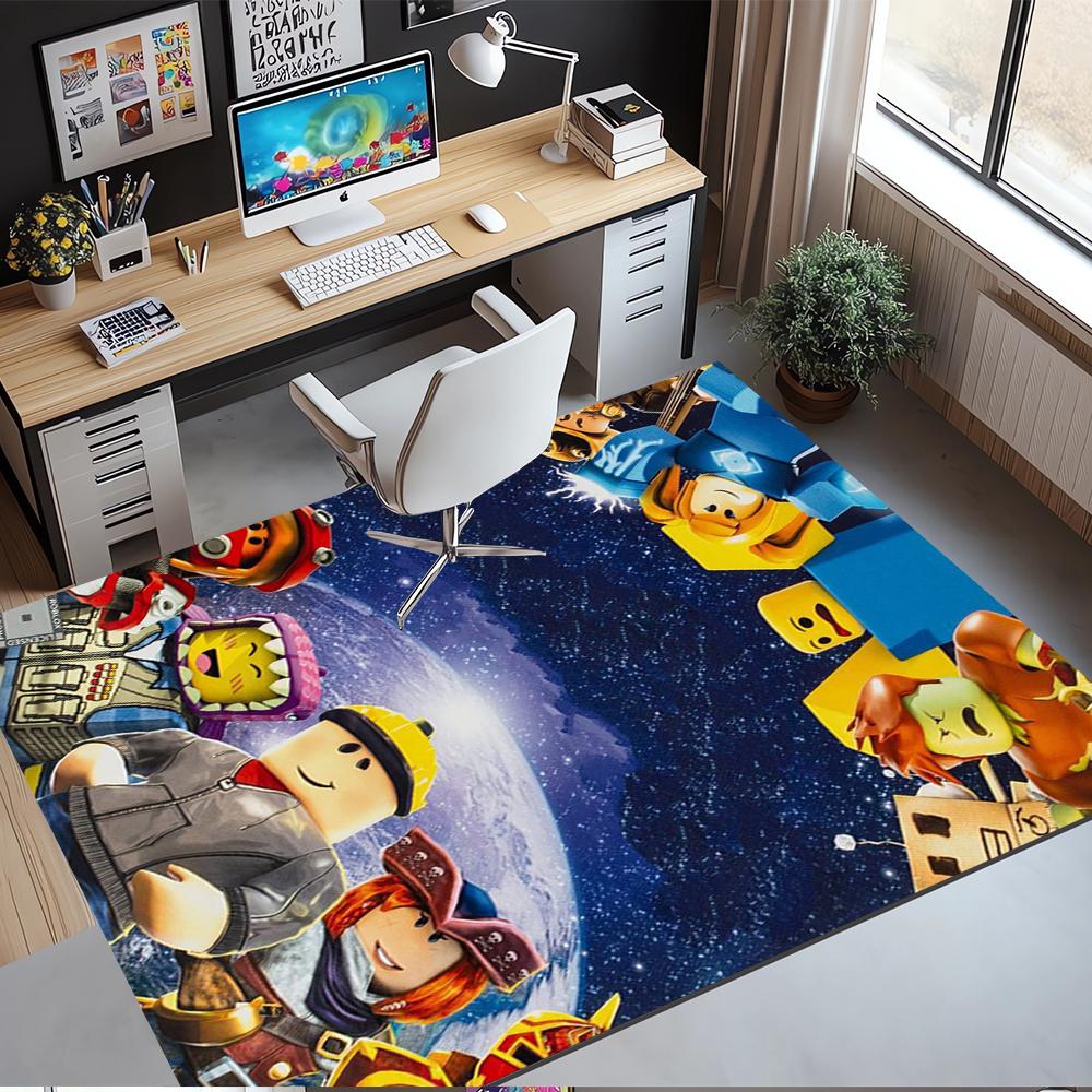 Roblox Printed Carpet,Rug,for Office Chair Living Room Bedroom Kitchen Room Decor Gifts.