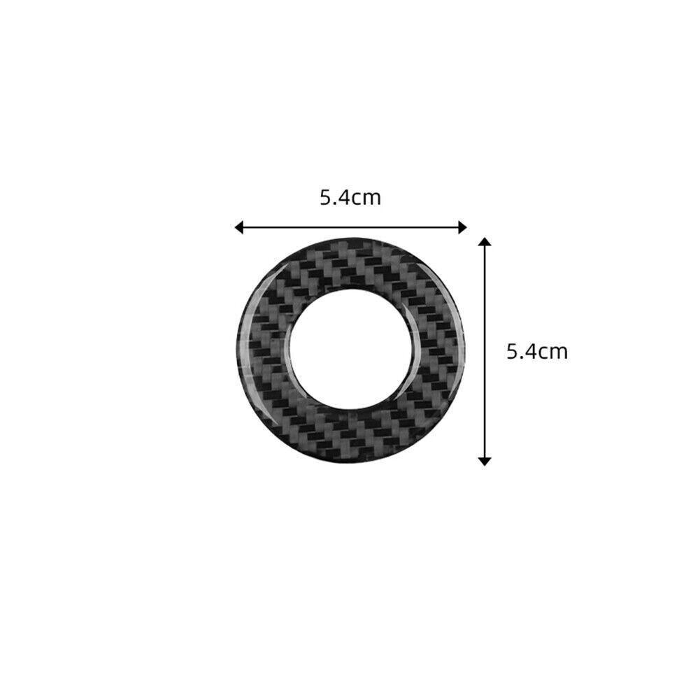 For Chevrolet Cruze Carbon Fiber Interior Ignition Circle Sticker Cover Trim