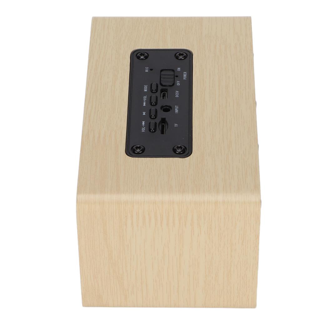 Wooden Speaker Retro Wireless Subwoofer Stereo Speaker for Home Tablet