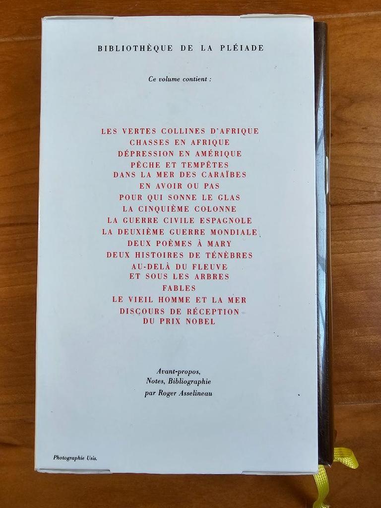[USED] French and Western Books: Hemingway's Works II, Playard Series