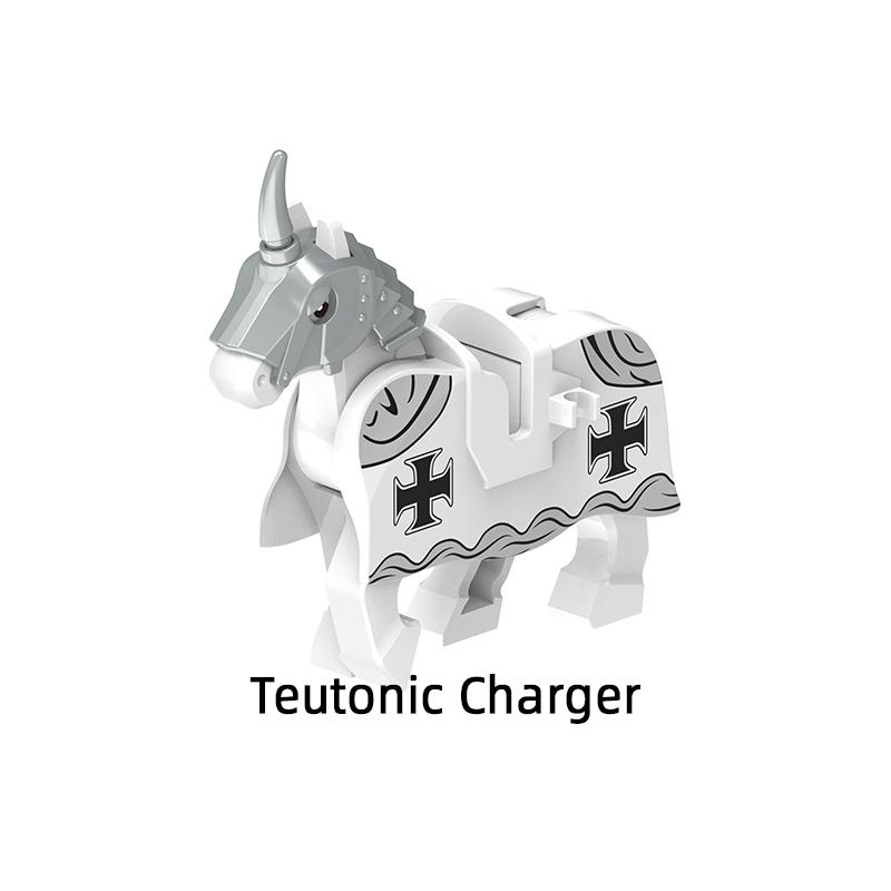 

X0317 Teutonic Hospital Knights Templar Holy Sepulchre Charger Model Blocks MOC Bricks Set Gifts Toys