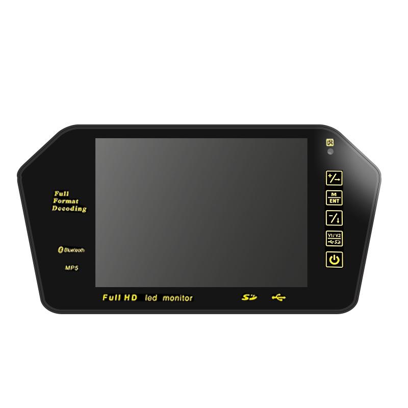 Bluetooth MP5 Wireless Rear View Camera for 7-inch Rearview Mirror Monitor with Reverse Priority