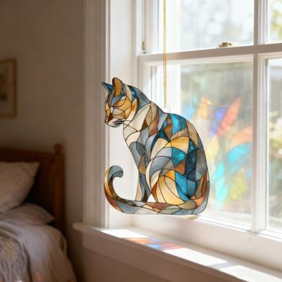 Χρωματιστό Ζωικό Κρεμαστό Ακρυλικό Suncatcher Κρεμαστό Στολίδι Παραθύρου 2D Ακρυλικό Εκτυπωμένο Εορταστική Διακόσμηση