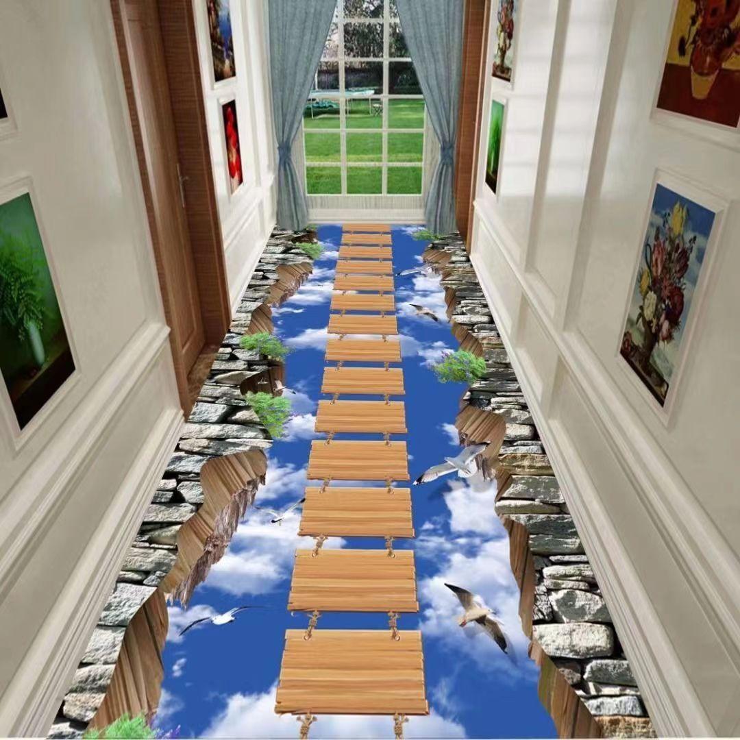 

Килимова доріжка для побутового коридору в європейському стилі, прикраса для сходів, домашній прохід, хол, довгий килим, приліжковий нековзний килимок, можна налаштувати 120X300CM