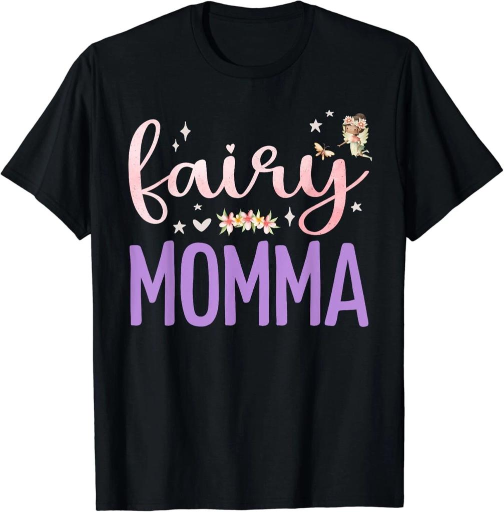 Momma Magical Floral Mom Fairy Birthday Whimsical Fairytale Gifts Unisex T-Shirt
